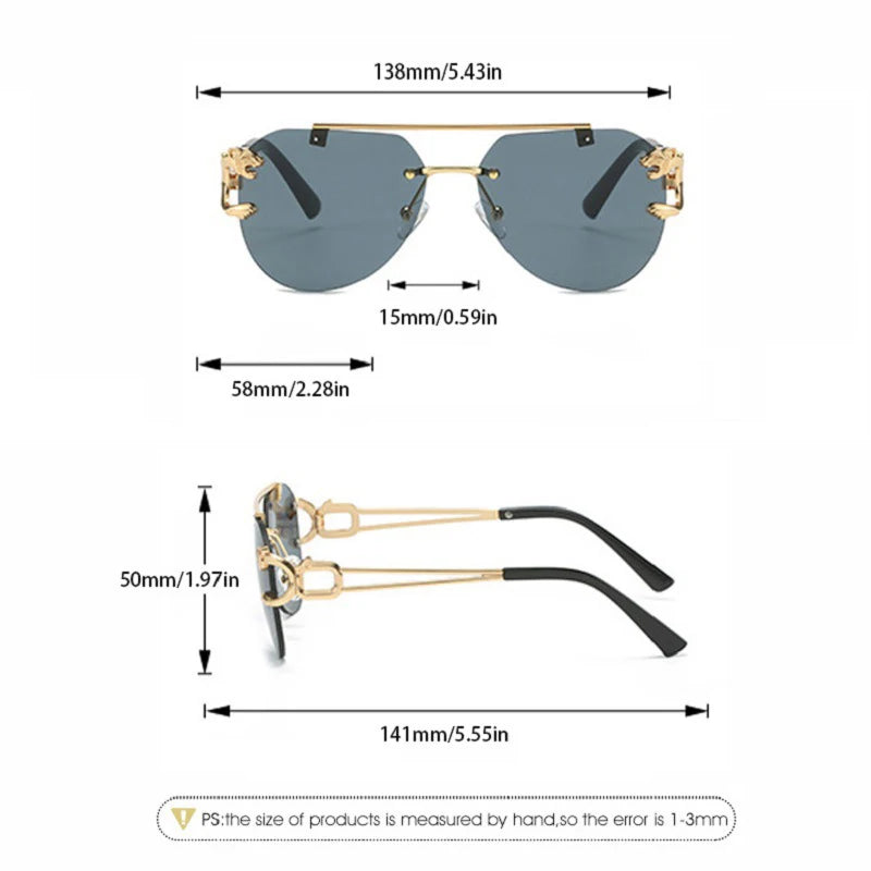 Lunettes de soleil sans monture