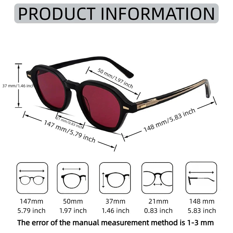 Lunettes de Soleil Vintage Rondes