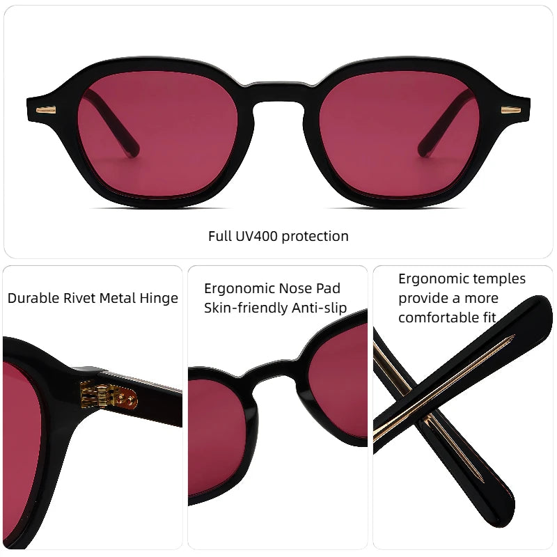 Lunettes de Soleil Vintage Rondes