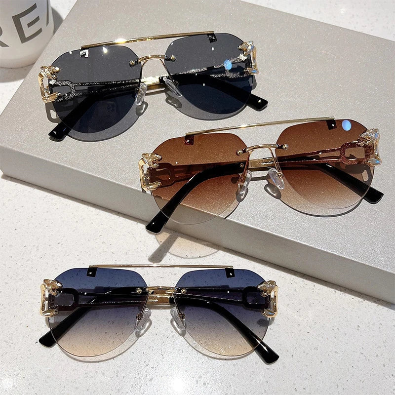 Lunettes de soleil sans monture