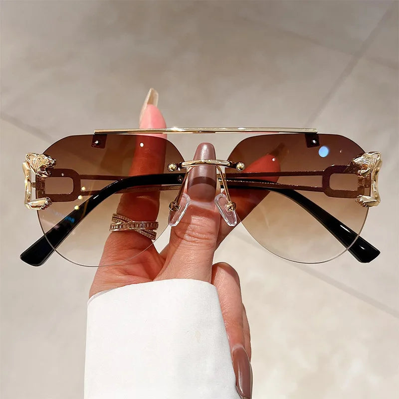 Lunettes de soleil sans monture
